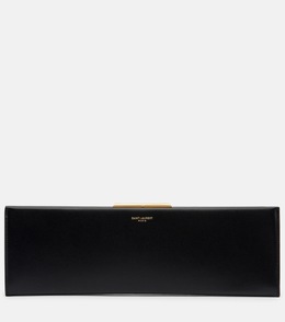 Полуночный маленький кожаный клатч Saint Laurent, нуар p01070053 | noir