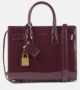 Сумка Sac De Jour Nano из лакированной кожи Saint Laurent, Dark Red Wine p00979434 | dark red wine