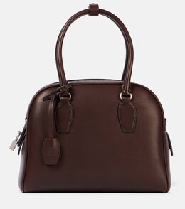 Индийская кожаная сумка-тоут 12.00 The Row, Chestnut Ans p01015768 | chestnut ans