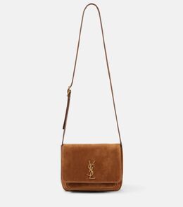 Сумка кросс-боди Nikki из замши Saint Laurent, Orange Caramel Cogn p01065376 | orange caramel cogn
