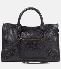 Городская маленькая кожаная сумка-тоут Le City Balenciaga, черный p00963722 | black