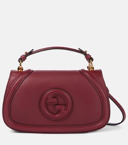 Блоди маленькая кожаная сумка-тоут Gucci, Rosso Ancora p00995770 | rosso ancora