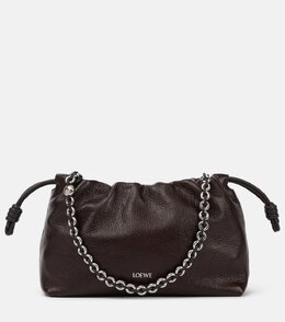 Фламенко маленькая кожаная клатч Loewe, Oxblood p01000968 | oxblood