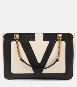Viva Superstar Маленькая кожаная сумка-тоут Valentino Garavani, Butter White/Nero p01005299 | butter white/nero