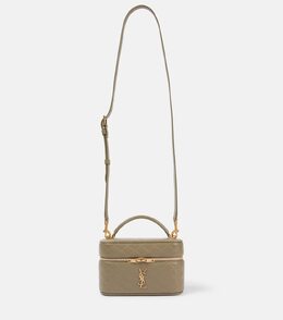 Сумка-косметичка Gaby Cassandre из стёганой кожи Saint Laurent, Strong Moss p01040434 | strong moss