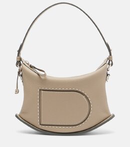 Сумка через плечо Pin Swing Surpiqué из мягкой кожи Delvaux, Tourterelle - Ivory p00984681 | tourterelle - ivory