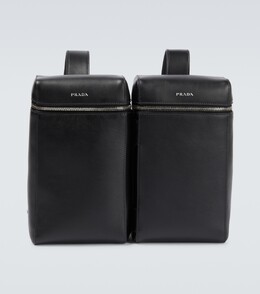 Кожаный рюкзак-трансформер Prada, черный p00700328 | nero