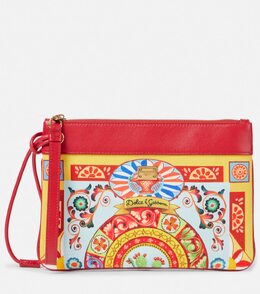 Маленький клатч с кожаной отделкой Dolce & Gabbana, Myt Cactus F.Azzurro p01057183 | myt cactus f.azzurro