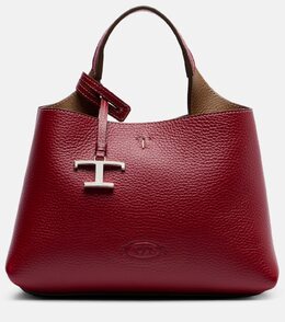 T Timeless кожаная сумка-тоут Tod's, Rosso Borgogna + Lenticchia p01064228 | rosso borgogna + lenticchia