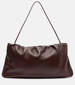 Кожаная наплечная сумка XL Bourse The Row, Brown Melange Ans p01048782 | brown melange ans