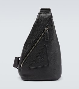 Кожаная сумка через плечо Prada, черный p00657017 | nero