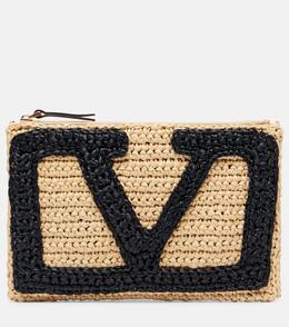Вива Суперстар вязаный клатч Valentino Garavani, Naturale-Nero p01056420 | naturale-nero