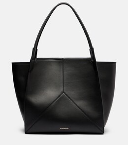 Виктория большая кожаная сумка-тоут Victoria Beckham, черный p01042415 | black