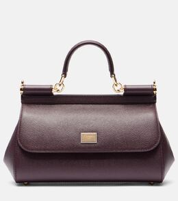 Сицилийская кожаная сумка-тоут малого размера EW Dolce & Gabbana, Mosto p01064551 | mosto