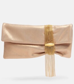 Клатч Zandra Small из замши с декоративными элементами Jimmy Choo, Gold/Gold p01054837 | gold/gold