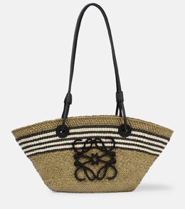 Сумка-корзинка малая Paula's Ibiza Anagram Loewe, Dark Khaki/Black p01056169 | dark khaki/black