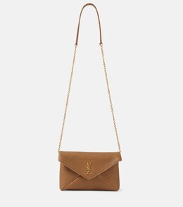 Кожаный клатч Cassandre Saint Laurent, Dark Cork p01040423 | dark cork
