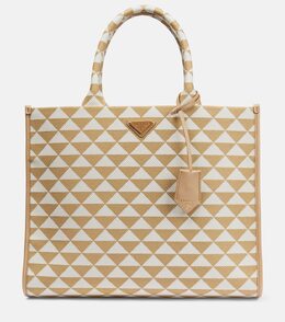 Сумка-тоут Symbole с кожаными вставками Prada, Corda+Talco p00754627 | corda+talco