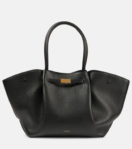 Нью-Йоркская кожаная сумка-тоут DeMellier, Black Grain p00912771 | black grain