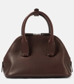Мини-сумка-тоут Devon из кожи The Row, Dark Brown Pld p00947483 | dark brown pld