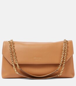 Средняя кожаная сумка через плечо Prada, Caramel p00952996 | caramel