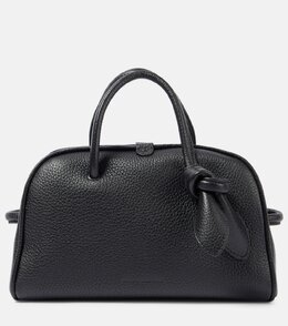 Туристическая маленькая кожаная сумка-тоут Jacquemus, черный p01004932 | black
