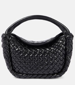 Сумка-тоут Cobble Small Intrecciato из кожи Bottega Veneta, Black-M Brass p00973243 | black-m brass