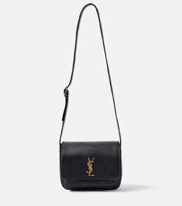 Кожаная сумка-почтальон Niki Saint Laurent, нуар p01002259 | noir