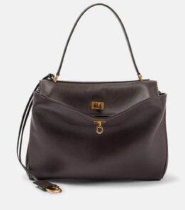 Средняя кожаная сумка Rodeo Balenciaga, Espresso p01031321 | espresso