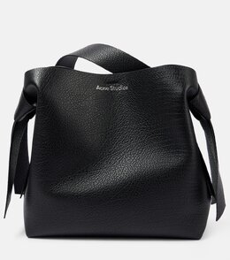 Средняя кожаная сумка через плечо Musubi Acne Studios, черный p01001251 | black