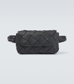Диаго Интреччо кожаная поясная сумка Bottega Veneta, черный p00979688 | black