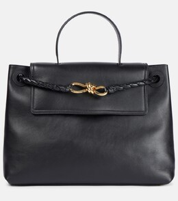 Ciao Ciao сумка из кожи среднего размера Bottega Veneta, Black M Brass p01031221 | black m brass