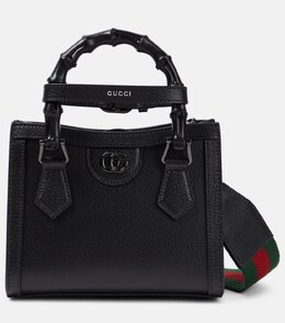 Сумка-тоут Diana Mini из кожи Gucci, Black/Vrv p00880728 | black/vrv