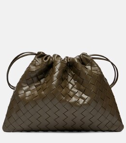 Пыльник Intrecciato Маленький кожаный клатч Bottega Veneta, Cypress-Gold p01054802 | cypress-gold