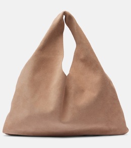 Биндл маленькая замшевая сумка-тоут The Row, Beige Melange p01048954 | beige melange