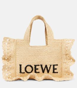 Сумка-шоппер Paula's Ibiza Font Small Loewe, Natural p01056200 | natural