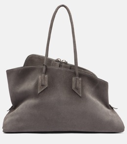 Сумка-тоут La Passeggiata Medium из замши The Attico, Dark Grey p01054821 | dark grey