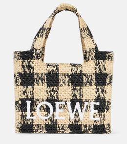 Сумка-шоппер Paula's Ibiza Font Small Loewe, Natural/Black p01056202 | natural/black