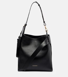Кожаная поясная сумка-хобо Medium Givenchy, черный p01055940 | black