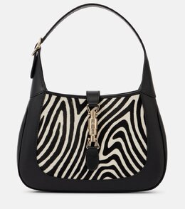 Jackie 1961 Маленькая сумка через плечо в полоску зебры Gucci, White Black /Black p01036341 | white black /black