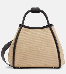 Морская маленькая сумка-тоут из рафии Max Mara, Sabbia p01018357 | sabbia