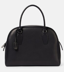 Сумка-тоут из кожи India Medium The Row, Black Ans p01015769 | black ans