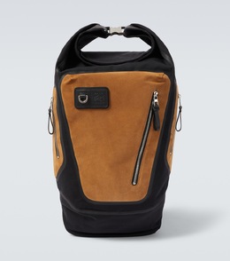 Гибкий рюкзак из канваса и замши Loewe, Black/Dark Gold p01063417 | black/dark gold