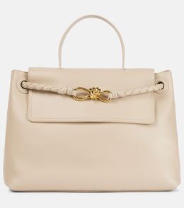 Ciao Ciao Knot Medium кожаная сумка-тоут Bottega Veneta, Ecru-Muse Brass p01031223 | ecru-muse brass