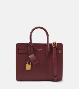 Сумка Sac De Jour Nano из кожи Saint Laurent, Rouge Merlot p00918225 | rouge merlot