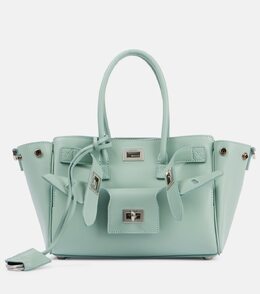 Сумка-тоут Bel Air Mini из кожи Balenciaga, Mineral Green p01055617 | mineral green