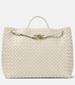 Andiamo большая сумка-тоут из кожи Intrecciato Bottega Veneta, Sea Salt-M B-Sea Sa p00933648 | sea salt-m b-sea sa