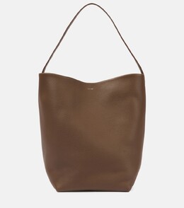 Парка большая кожаная сумка-тоут The Row, Dark Olive Pld p00928939 | dark olive pld