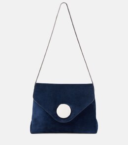 Сумка Bobbi из замши через плечо Khaite, Midnight Navy p00948715 | midnight navy