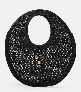 Сумка-шоппер из рафии Le Rond Spiaggia Jacquemus, черный p00949888 | black